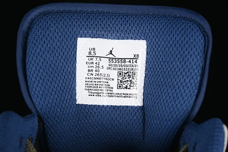 All categories Air Jordan Jordan series basketball shoes Air Jordan 1 Low Air Jordan 1 Low AJ1 Joe 1 Panda Prank Pioneer Knight Brown Gray Low-top retro basketball shoes 553558-414